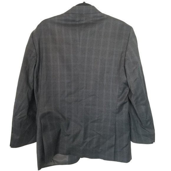 Peter Millar Mens 40S Gray Plaid Long Sleeves Wool 2-Piece Blazer Suit Set - Picture 8 of 14